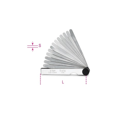Tool Time Peerless Hardware  1708 20-Metric Feeler Gauges TO930587